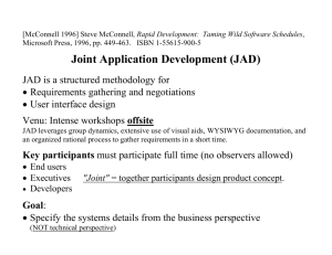 Joint Application Development (JAD)