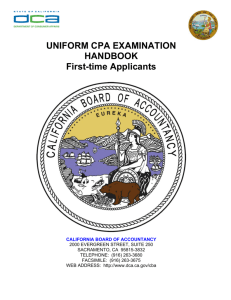 CPA Exam Application