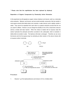 Extraction Flow Chart Of Benzoic Acid Naphthalene And Aniline