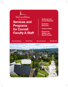 Services and Programs for Cornell Faculty & Staff