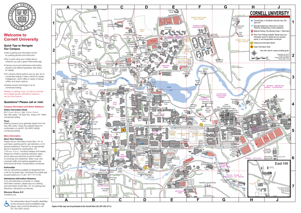 Campus Map Cornell University