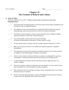 Ch15 Ferment of Reform and Culture Web