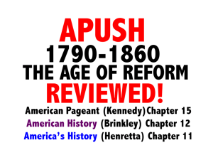 American Pageant (Kennedy)Chapter 15 American History (Brinkley