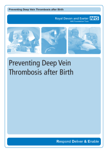 Preventing Deep Vein Thrombosis after Birth