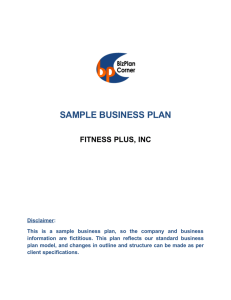 sample business plan