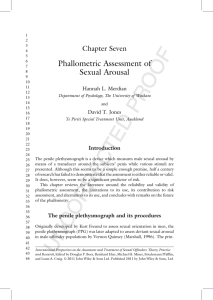 Phallometric Assessment of Sexual Arousal