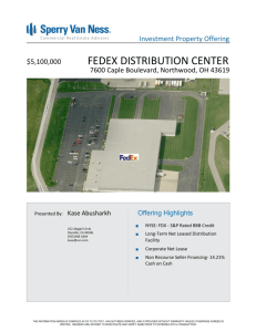 fedex distribution center