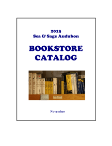 bookstore catalog - Sea & Sage Audubon Society