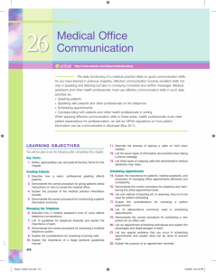 26 Medical Office Communication