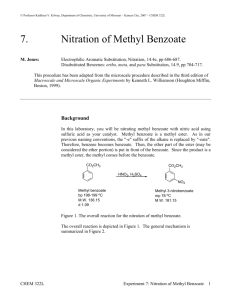 7. Nitration of Methyl Benzoate - Web Pages