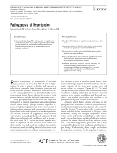 Pathogenesis of Hypertension - American Physiological Society