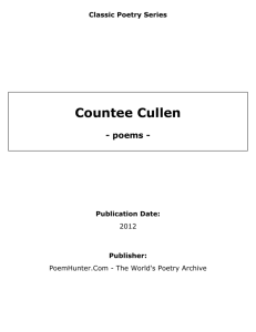 Countee Cullen - poems
