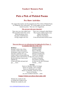 Pick a Pick of Pickled Poems