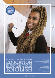 WWGS 'Doing Development Education in Junior Cert English'