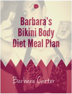 Barbara's Bikini Body Diet Meal Plan