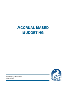 accrual based budgeting