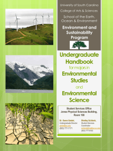 Environmental Science Undergraduate Handbook