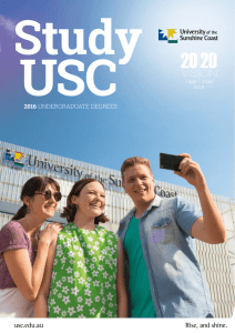 USC Undergraduate Guide - University of the Sunshine Coast