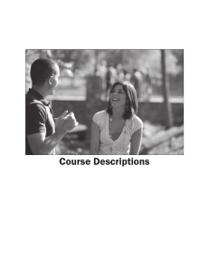 Course Descriptions - University of South Carolina Upstate
