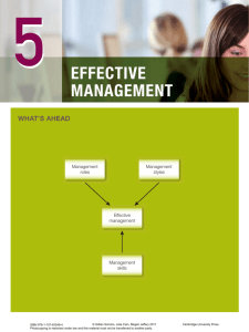 EffEctivE managEmEnt - Business Management 3&4