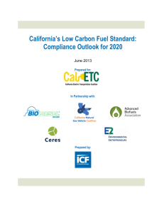 California's Low Carbon Fuel Standard: Compliance