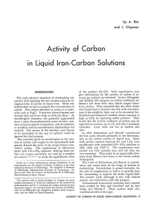 in Liquid Iron-Carbon Solutions
