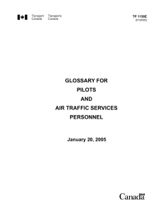 glossary for pilots and air traffic services personnel