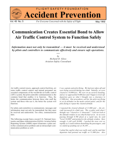 Communication Creates Essential Bond to Allow Air Traffic Control