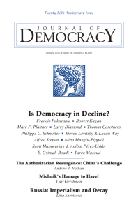 Is Democracy in Decline?