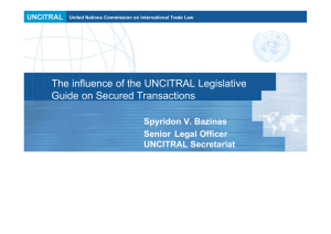 The Influence of the UNCITRAL Guide on Secured Transactions Law