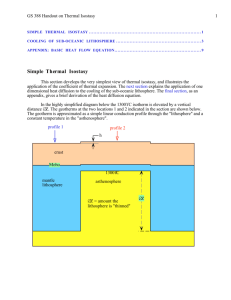 Simple Thermal Isostasy