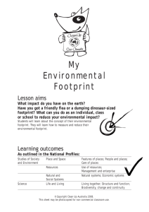 My Environmental Footprint