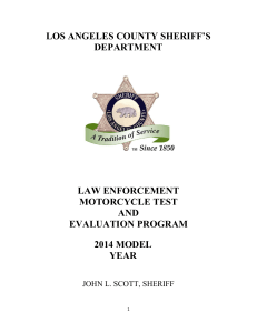 los angeles county sheriff's department law enforcement motorcycle