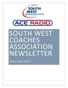 SWCA ACE Radio Newsletter – April 2014