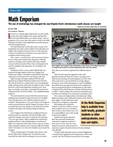 Math Emporium - National Center for Public Policy and Higher