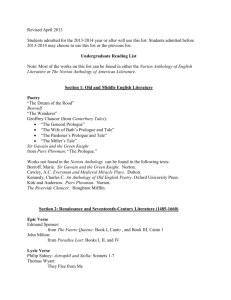 Comprehensive Exam Reading List, 2013