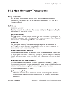 14.2 Non-Monetary Transactions