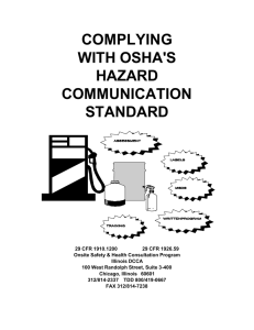 complying with osha's hazard communication standard