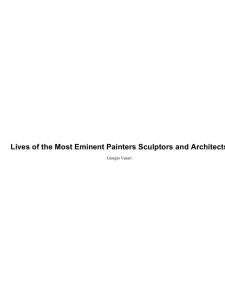 Lives of the Most Eminent Painters Sculptors and