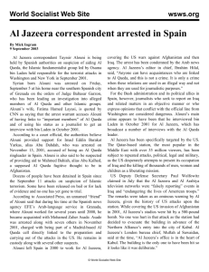 Al Jazeera correspondent arrested in Spain