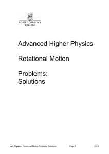 ah rotational motion tutorial solutions 2013