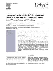 Understanding the spatial diffusion process of severe acute