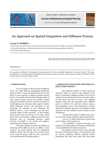 An Approach on Spatial Integration and Diffusion Process