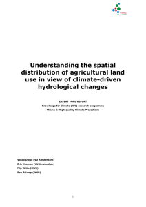 Understanding the spatial distribution of agricultural land