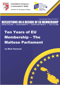 Ten Years of EU Membership – The Maltese