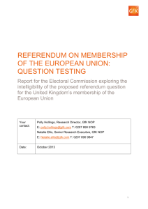 referendum on membership of the european union