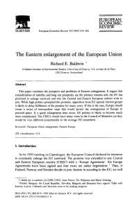 The Eastern enlargement of the European Union