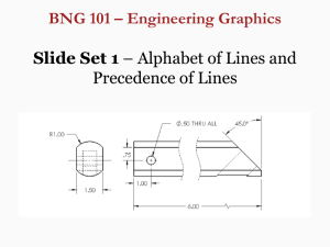 BNG 101 – Engineering Graphics Slide Set 1 – Alphabet of Lines