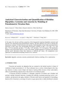 Analytical Characterization and Quantification of Histidine