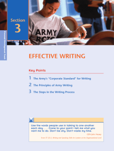 EFFECTIVE WRITING